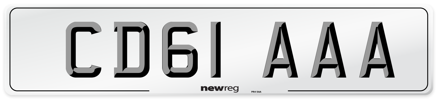 CD61 AAA Number Plate from New Reg